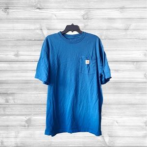 CARHARTT Workwear Blue T-Shirt L Tall
